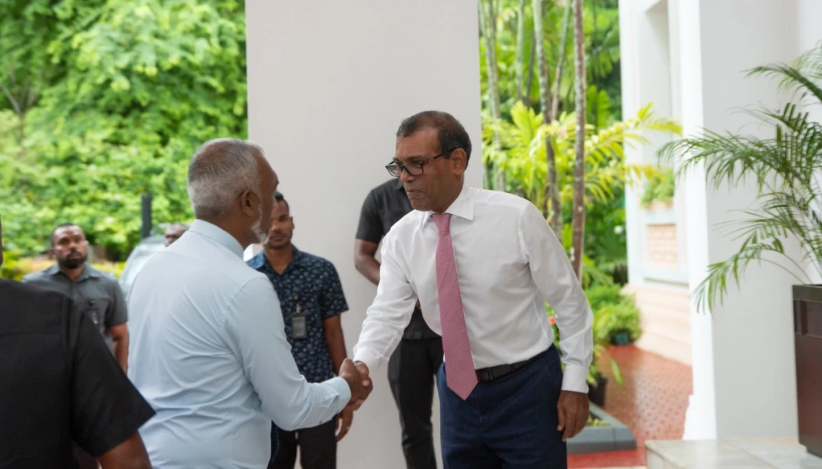 Nasheed post-meeting assures support to Muizzu's govt | Atoll Times