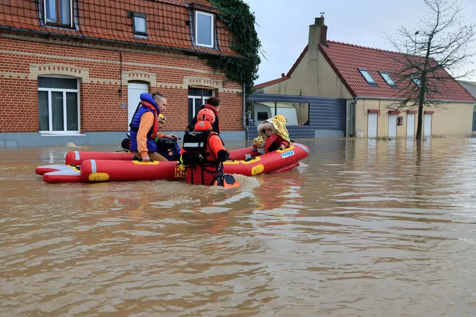 Floods and snow hit Northwest Europe after latest Atlantic storm ...