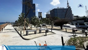 Tsunami monument area renovation completed