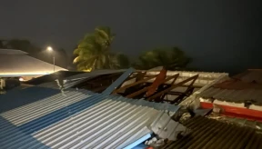 Flooding and strong winds cause damage in Addu, Madaveli