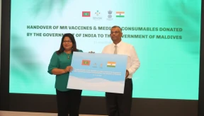 India donates 20,000 measles vaccine doses to Maldives