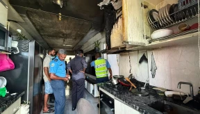 5 relocated after fire damages Hiya apartment in Hulhumalé