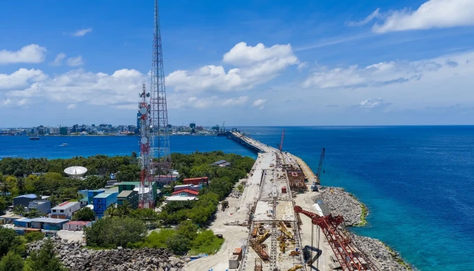 Bridge segment connecting Malé and Vilimalé completed