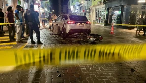 Motorcycle fleeing police crashes into car in Maafannu